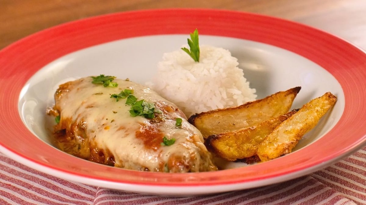 Bife à parmegiana