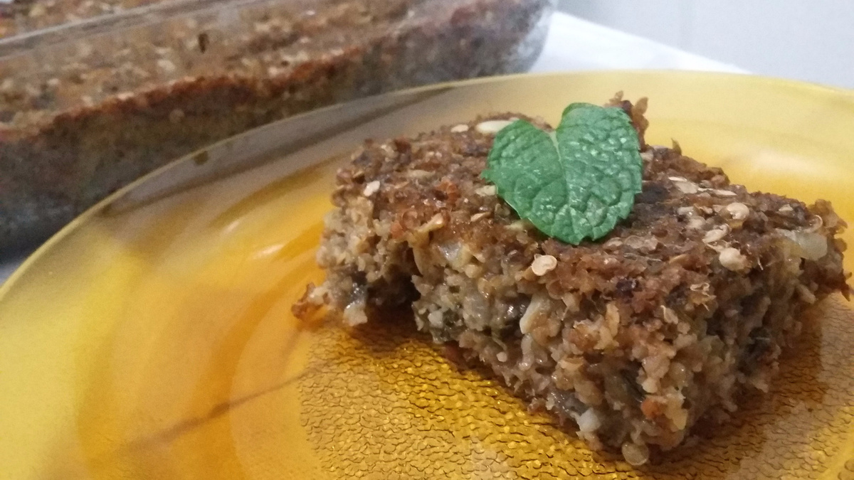 Quibe de assadeira vegano (berinjela)