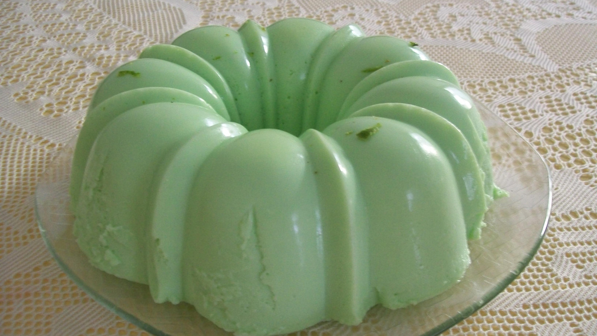 Pudim gelado de limão