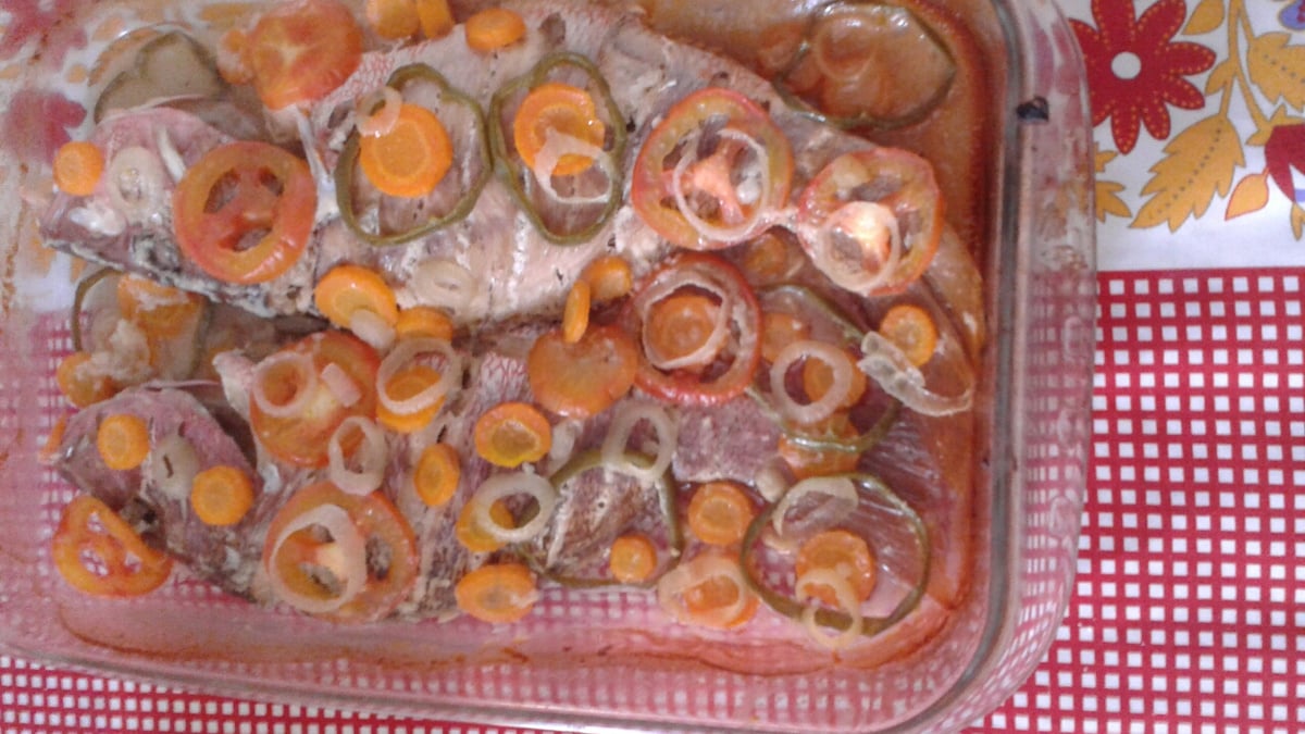 Filé de peixe ao forno