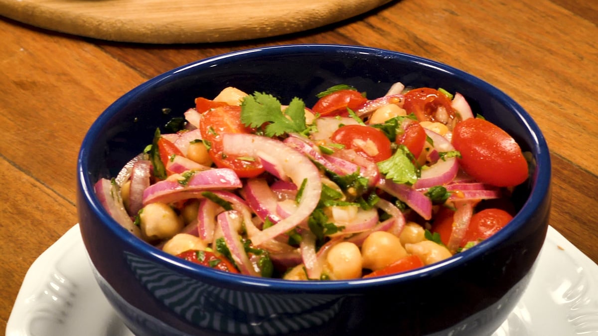Salada de grão-de-bico