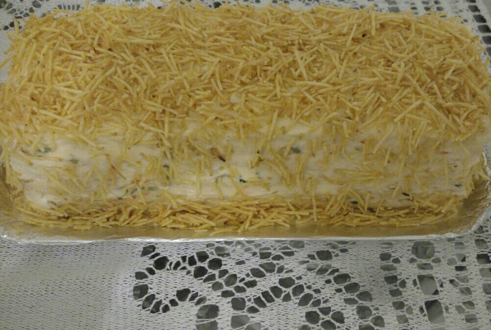Torta fria de pão de fôrma