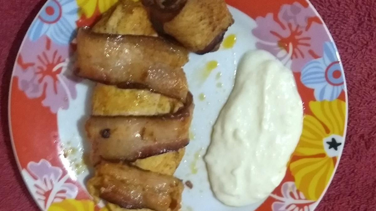 Peito de frango com bacon
