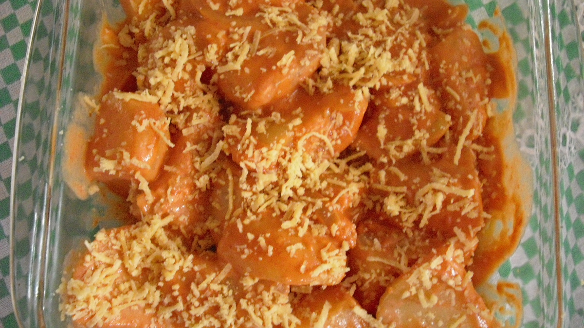 Batata sautée com molho rosé