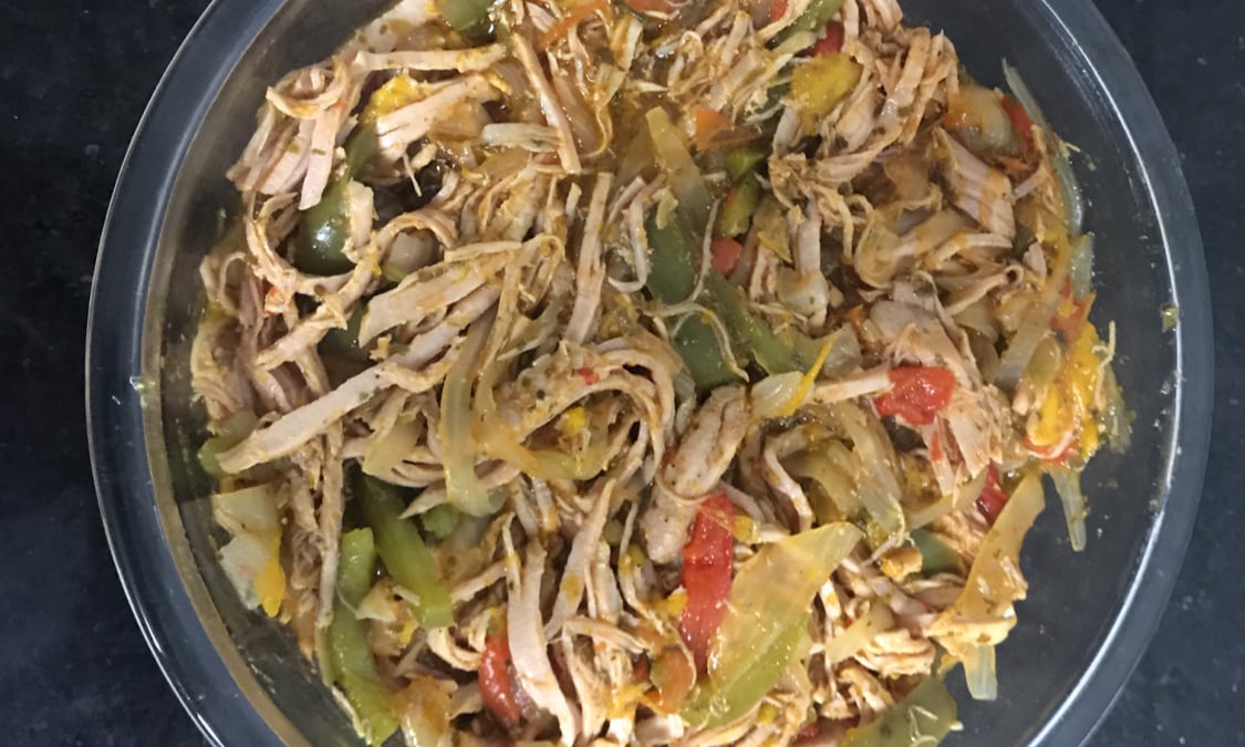 Pernil desfiado