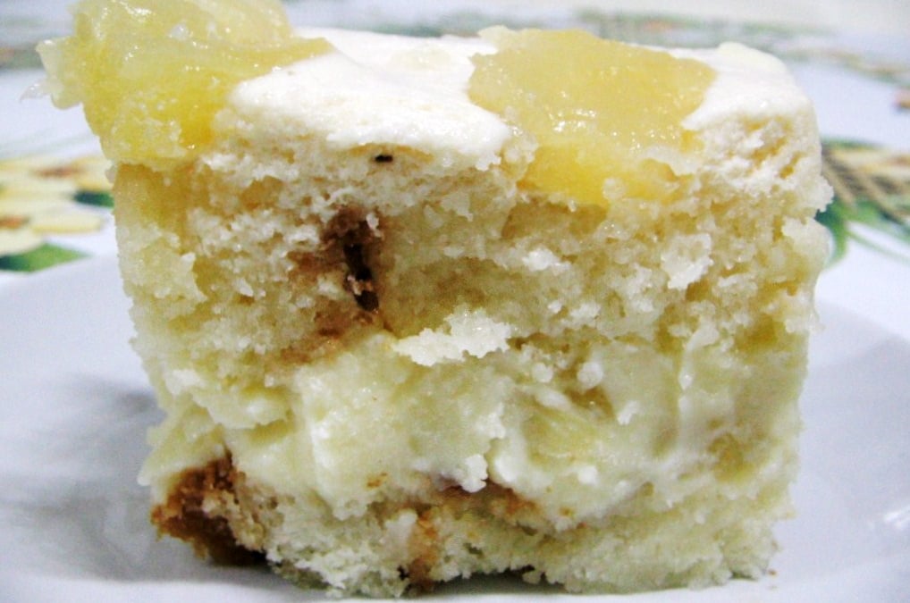 Sobremesa gelada de abacaxi