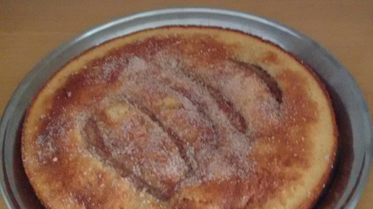 Bolo de fubá com banana