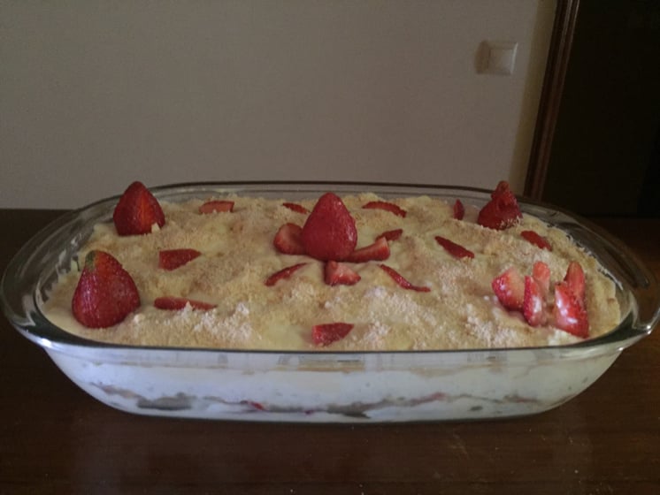 Pavê de morangos