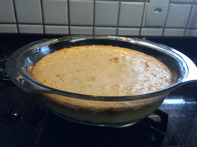 Torta de batata com carne moída