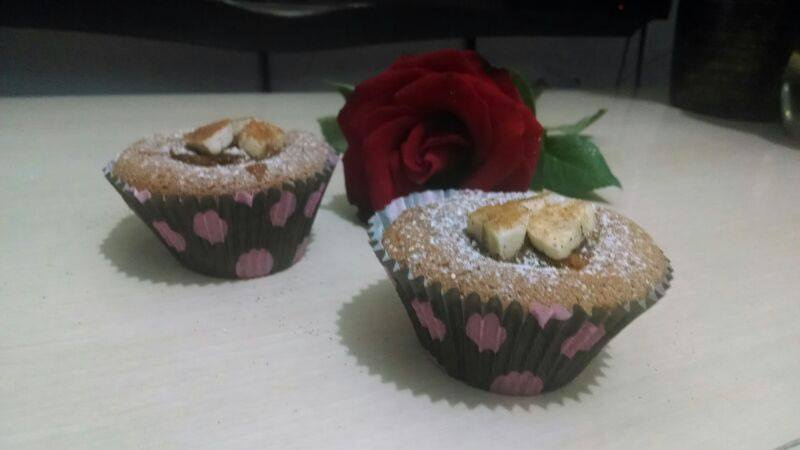 Cupcake de banana com canela