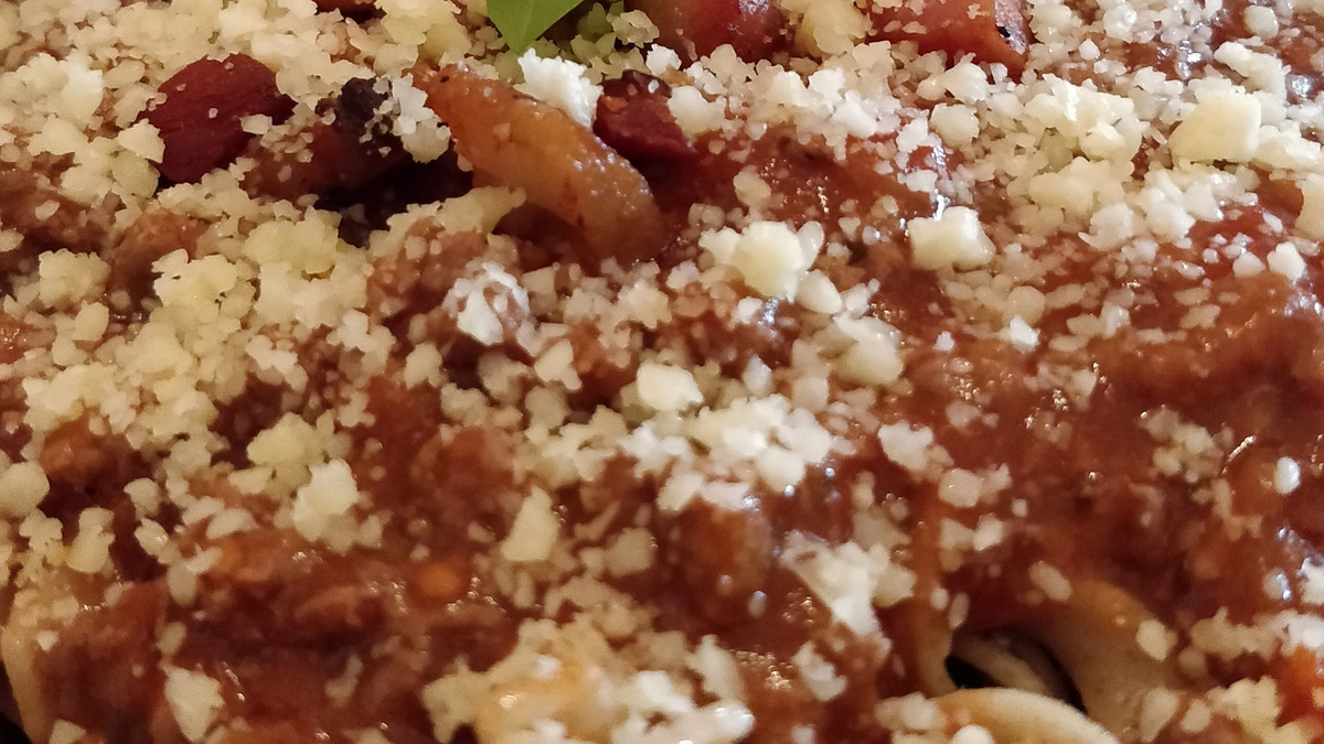 Macarrão à bolonhesa do Igs