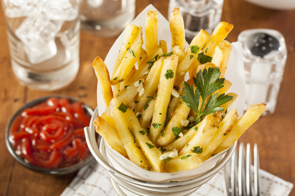 Batata frita ao alho