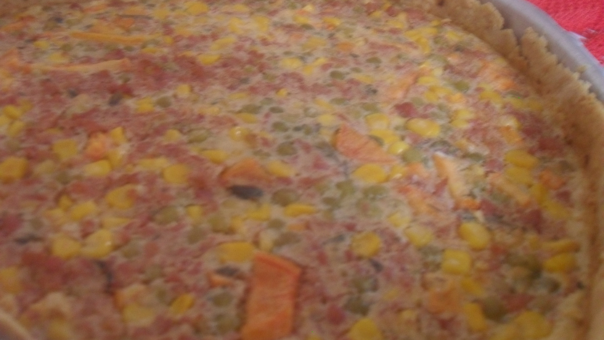 Torta de linguiça fresca