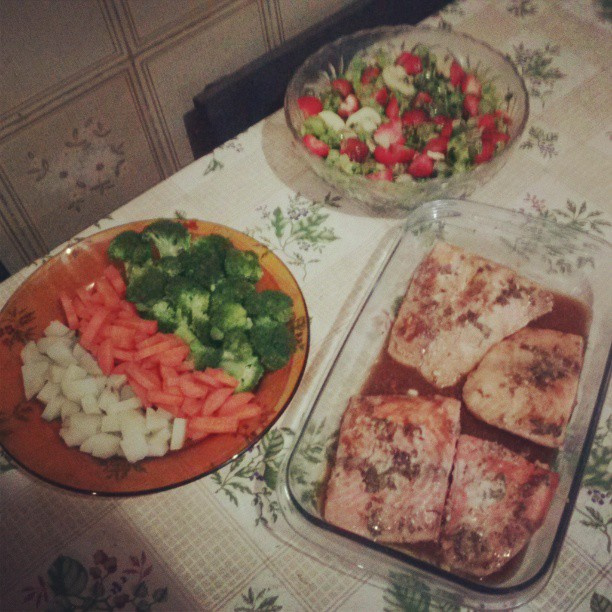 Salmão ao forno