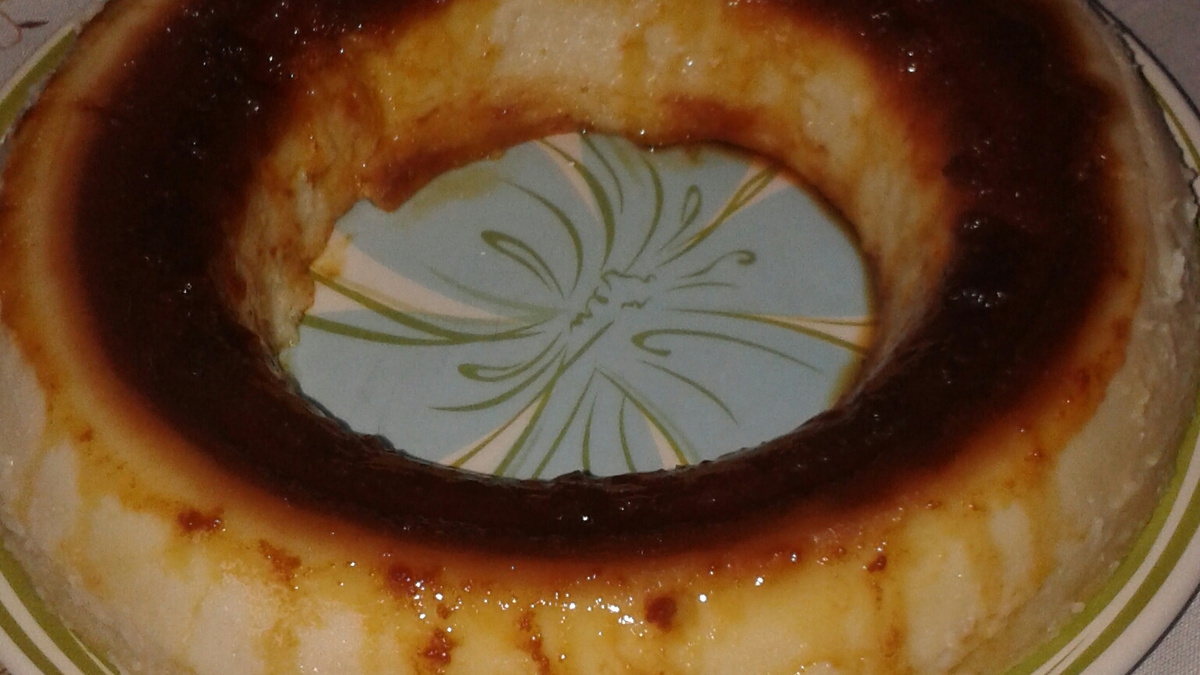 Pudim de liquidificador no microondas