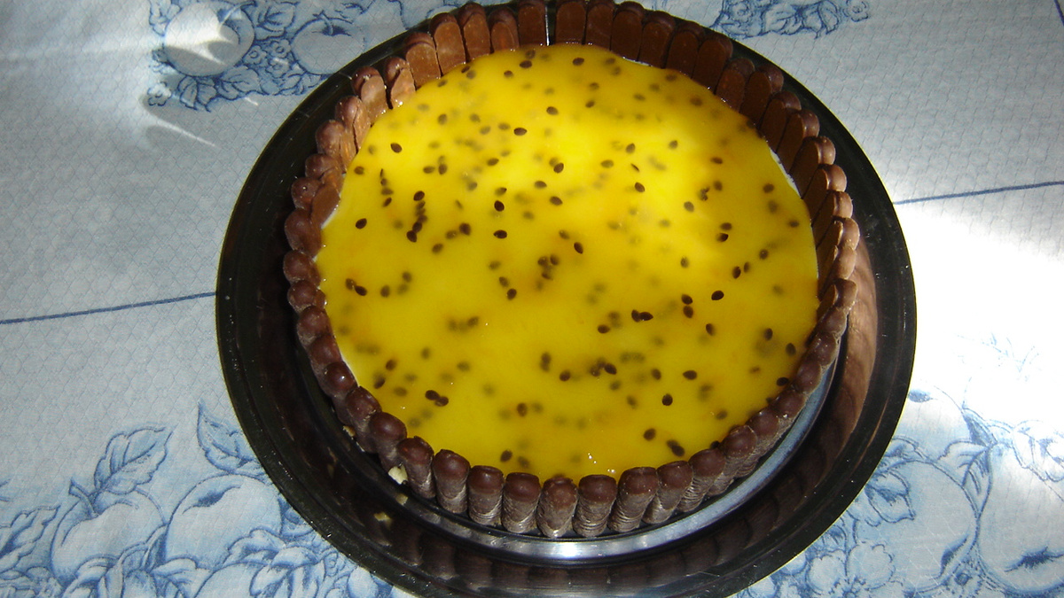 Torta mousse de maracujá