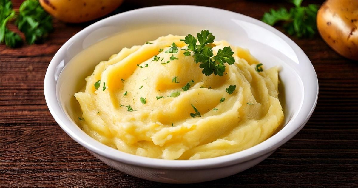 Purê vegano de batatas
