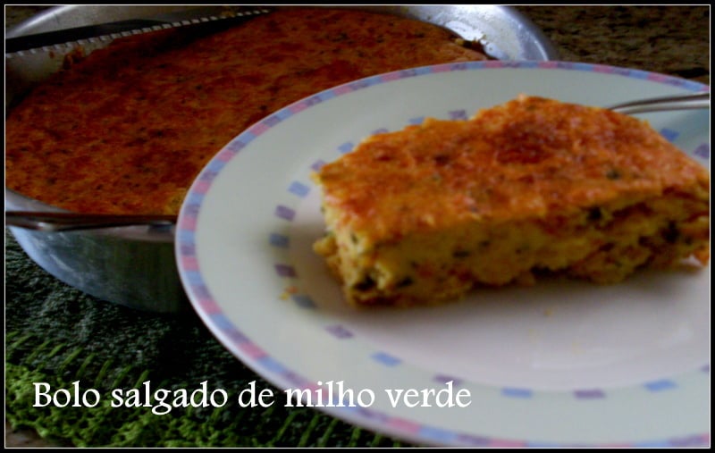 Bolo salgado de milho verde