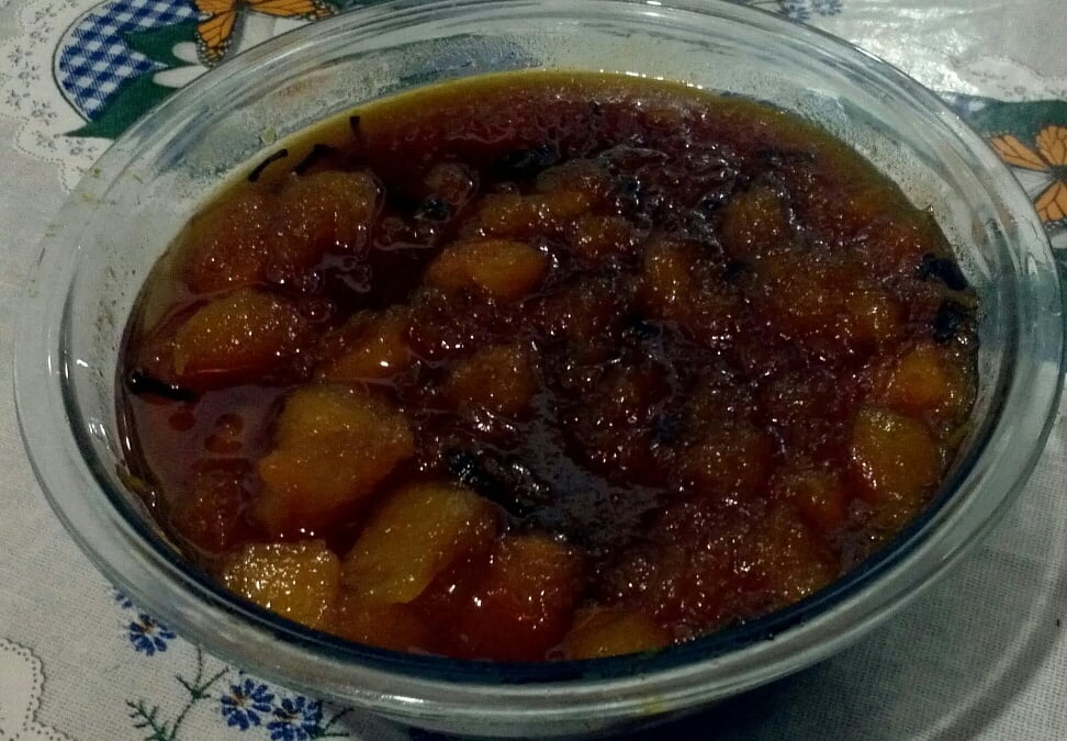 Doce de abóbora moranga de preguiçoso