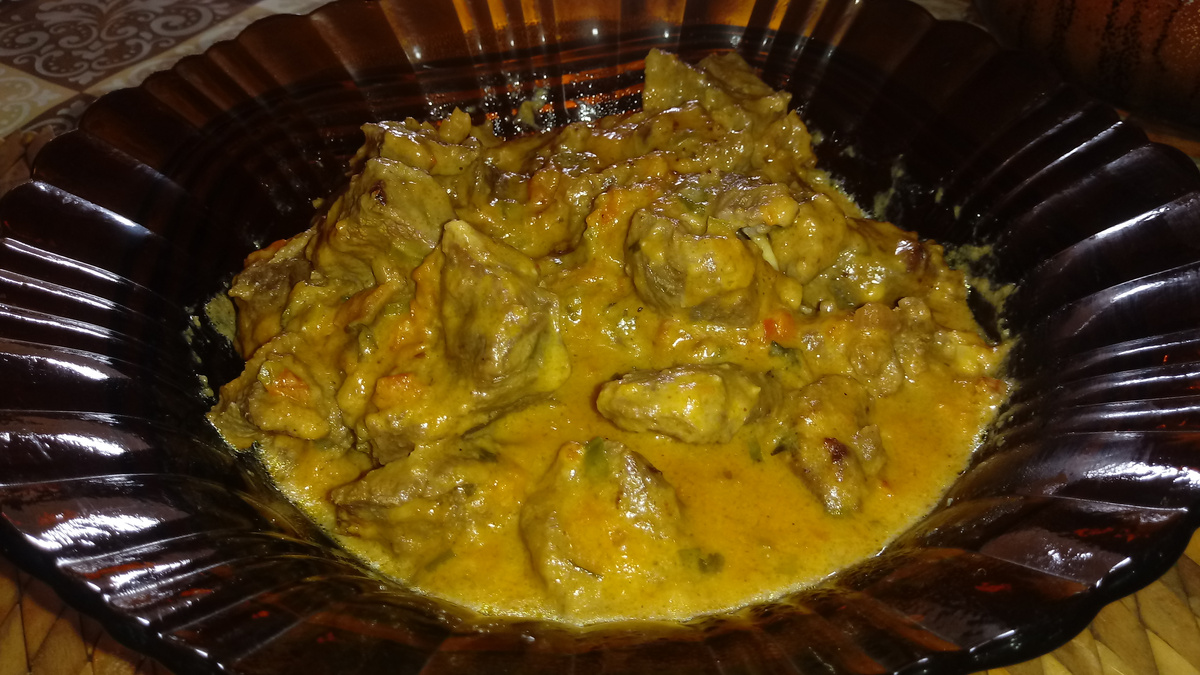 Carne com requeijão