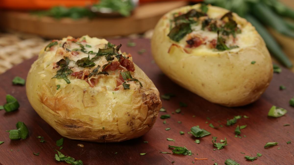 BATATA RECHEADA GIGANTE 🤤🥔 🥔PR0M0ÇÃ0 - 02 Batatas Recheadas 1 Cam