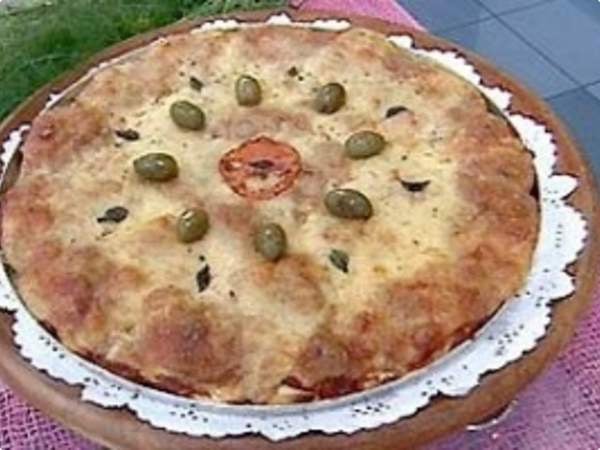 Pizza de pão de forma