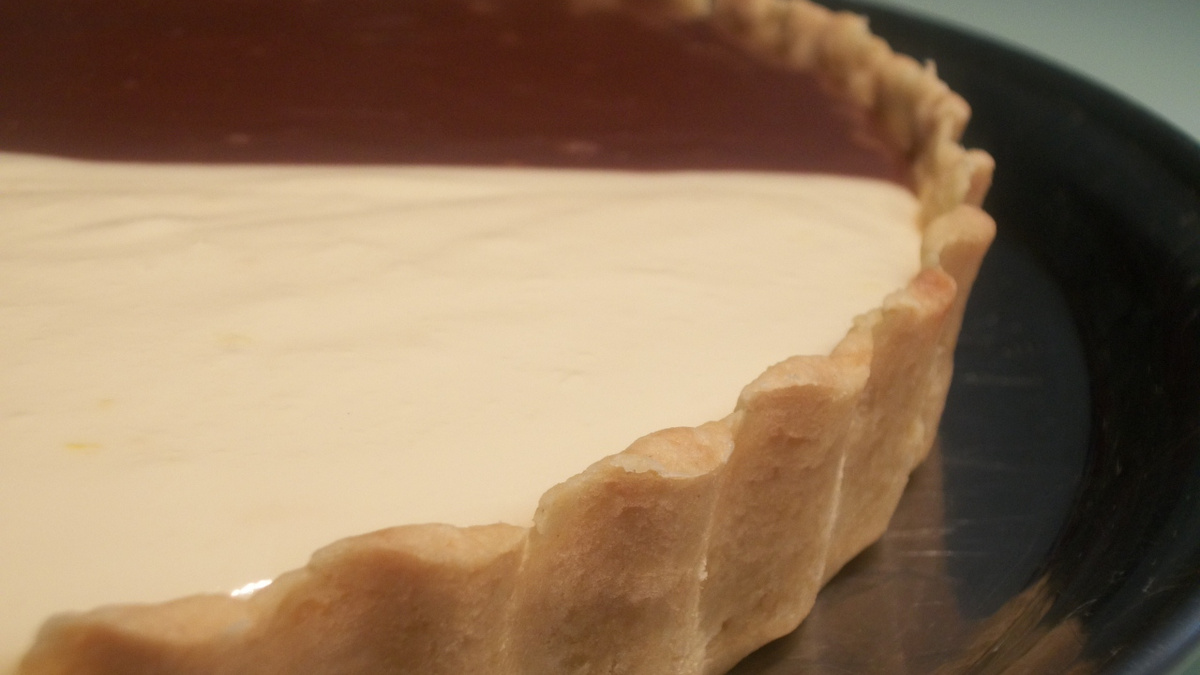 Torta de limão e chocolate