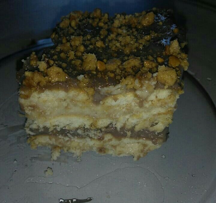 Pavê de paçoquinha e chocolate