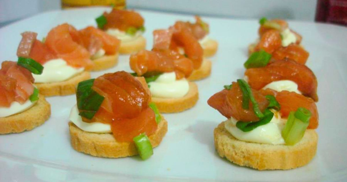 Canapé de salmão