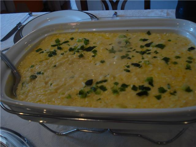 Risoto de alho poró chique da Neneli