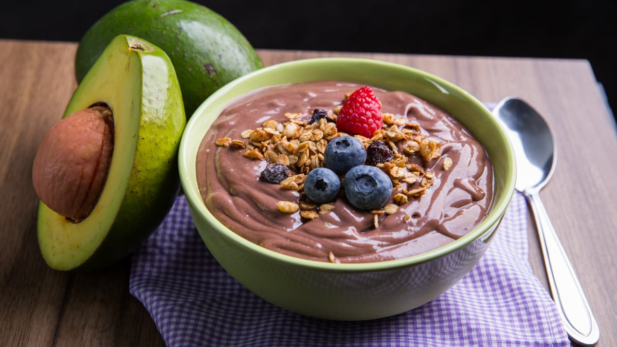 Creme de açaí com abacate