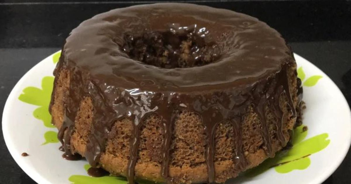 Bolo de chocolate no liquidificador