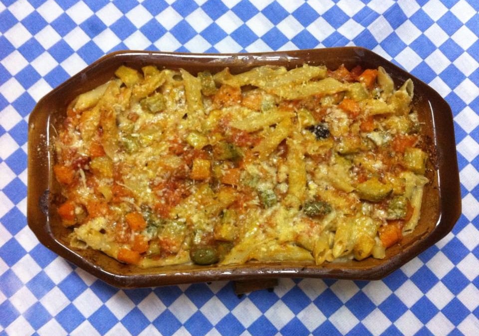 Penne ao molho de legumes
