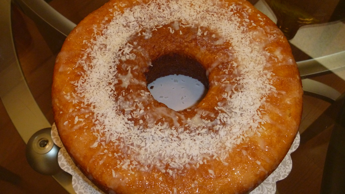 Bolo de fubá molhadinho