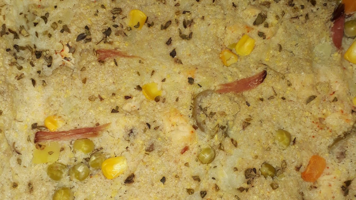 Torta de frango sem glúten e sem lactose