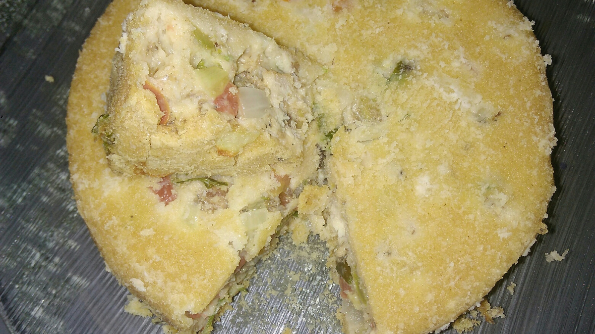 Bolo salgado da Edi sem farinha de trigo