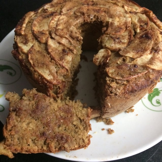 Bolo de maçã light
