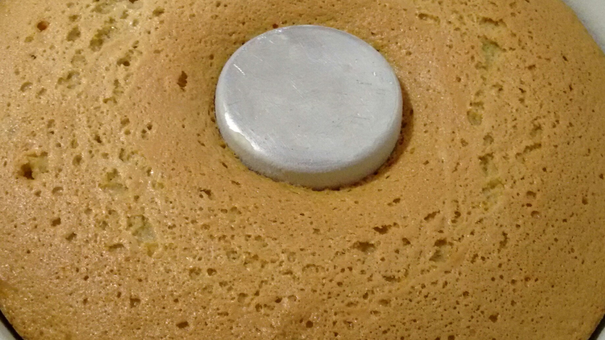 Bolo de aveia com laranja