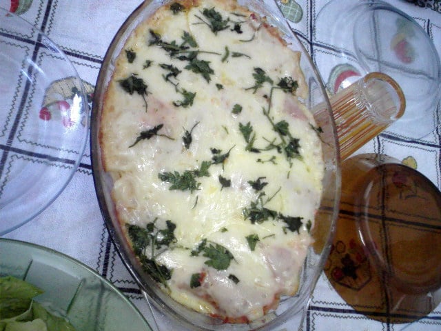 Espaguete à parmegiana