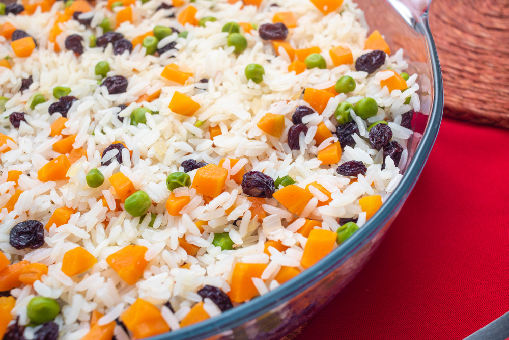Arroz com Uva Passas