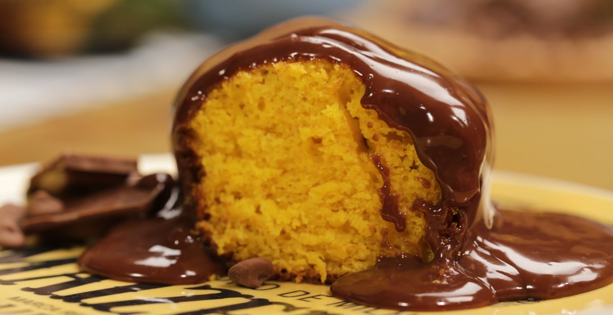Bolo de cenoura fofinho