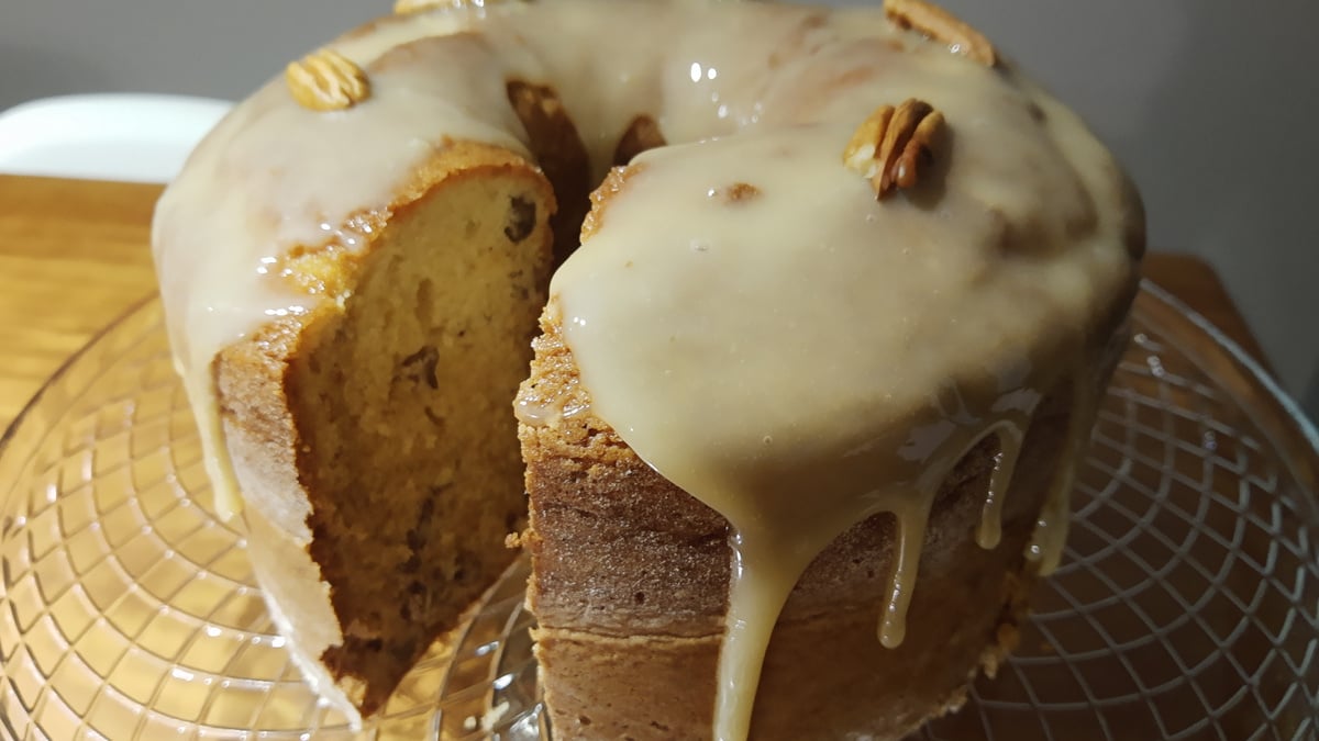 Bolo de nozes fácil