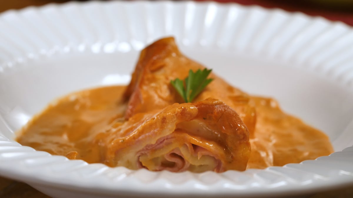 Rondelli com massa de pastel