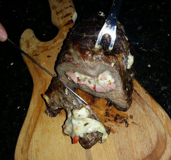 Carne louca recheada