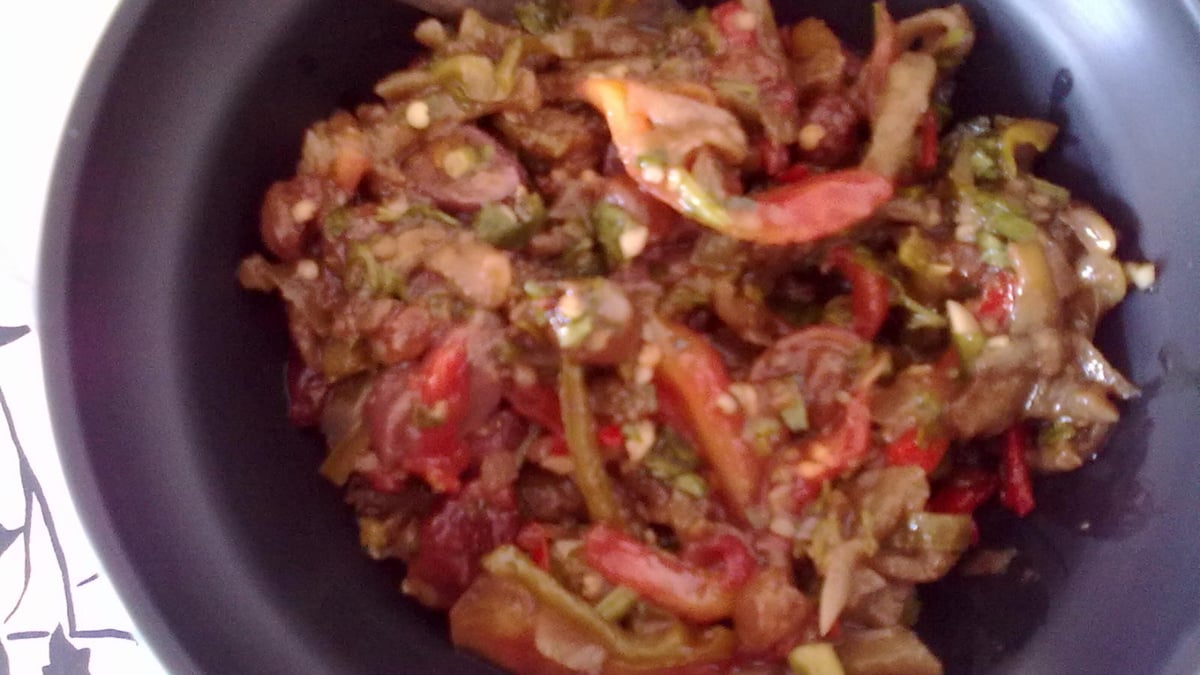 Salada de berinjela deliciosa da Cida