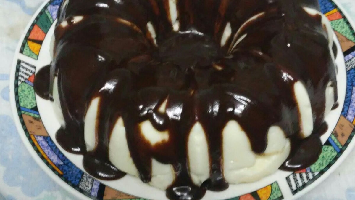 Manjar de coco com chocolate