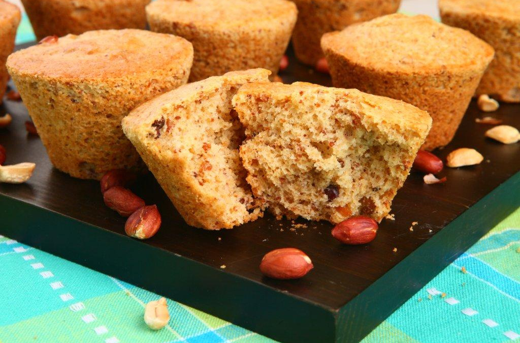 Muffins de amendoim