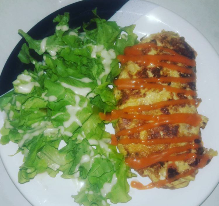 Omelete de batata-doce fit (pré treino)