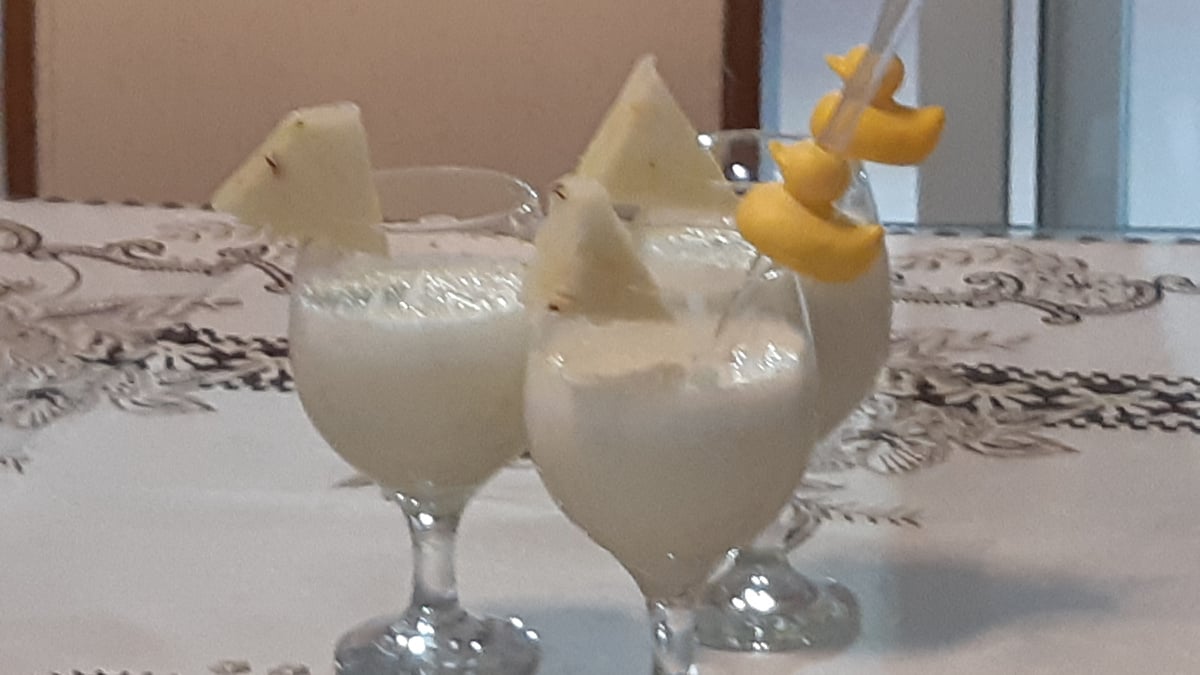 Milk shake de abacaxi