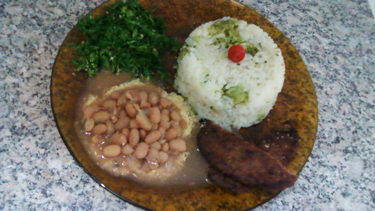 Arroz com brócolis